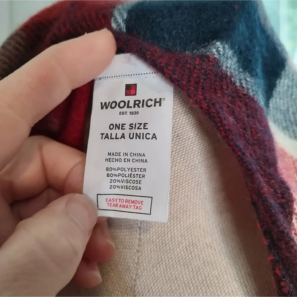 Woolrich Plaid Wrap Shawl